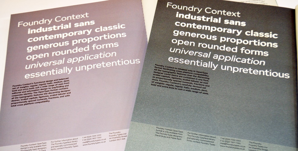 Foundry Context Grafik ads.