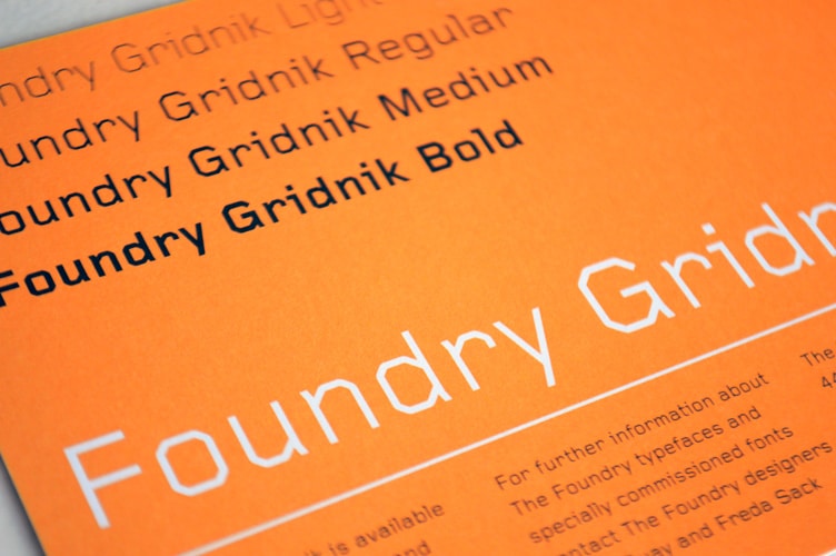 Foundry Gridnik flyer front.