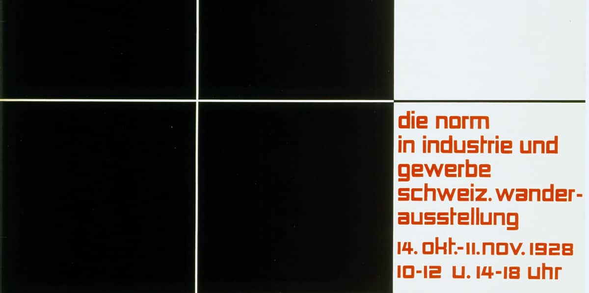 Ballmer, Norm (Poster for an exhibition of Swiss Kunstgewerbemuseum Zürich), 1928.