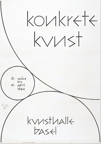 Max Bill’s, ‘Konkrete Kunst Kunsthalle’, 1944.