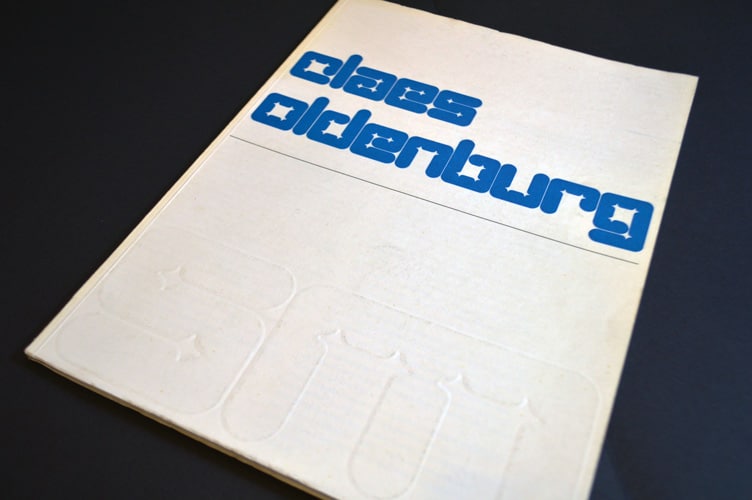 Wim Crouwel’s catalogue for Claes Oldenburg, 1970.