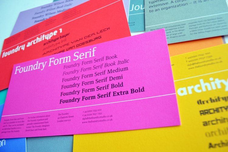 Foundry Form Serif Printed Front Flyer