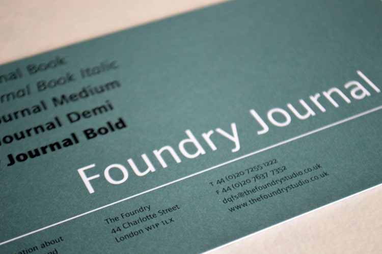 Foundry Journal Flyer Front Close