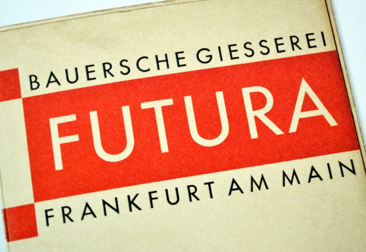 Futura, The Bauer Type Foundry, Frankfurt am Main, 1927