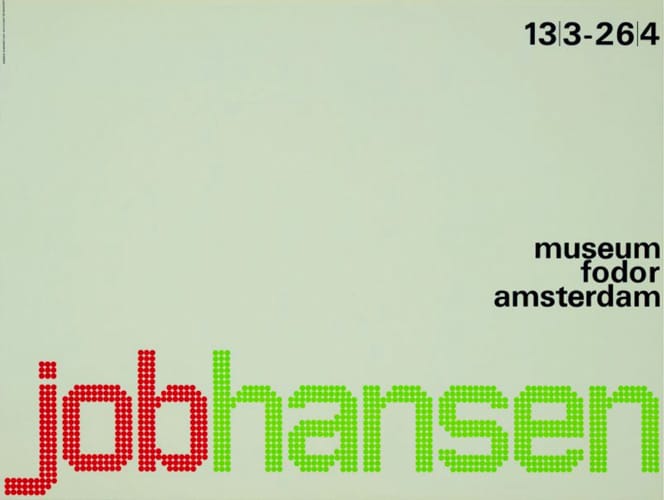 Wim Crouwel’s ‘job hansen’ poster from 1964.