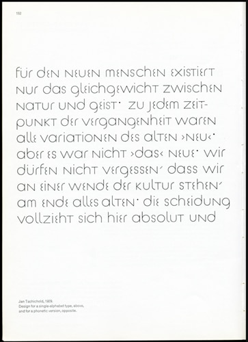 Jan Tschchold’s design for a ‘single’ alphabet, 1929.