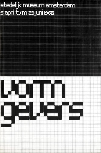 Wim Crouwel’s ‘Stedelijk Museum Amsterdam – vorm gevers’, poster from 1968.