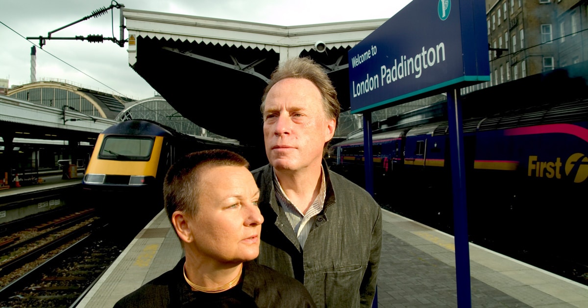 David and Freda at London Paddington