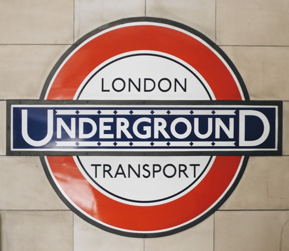 London Underground roundel by Edward Johnston