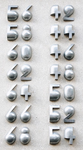 ‘Amsterdamse School’ house numbers.