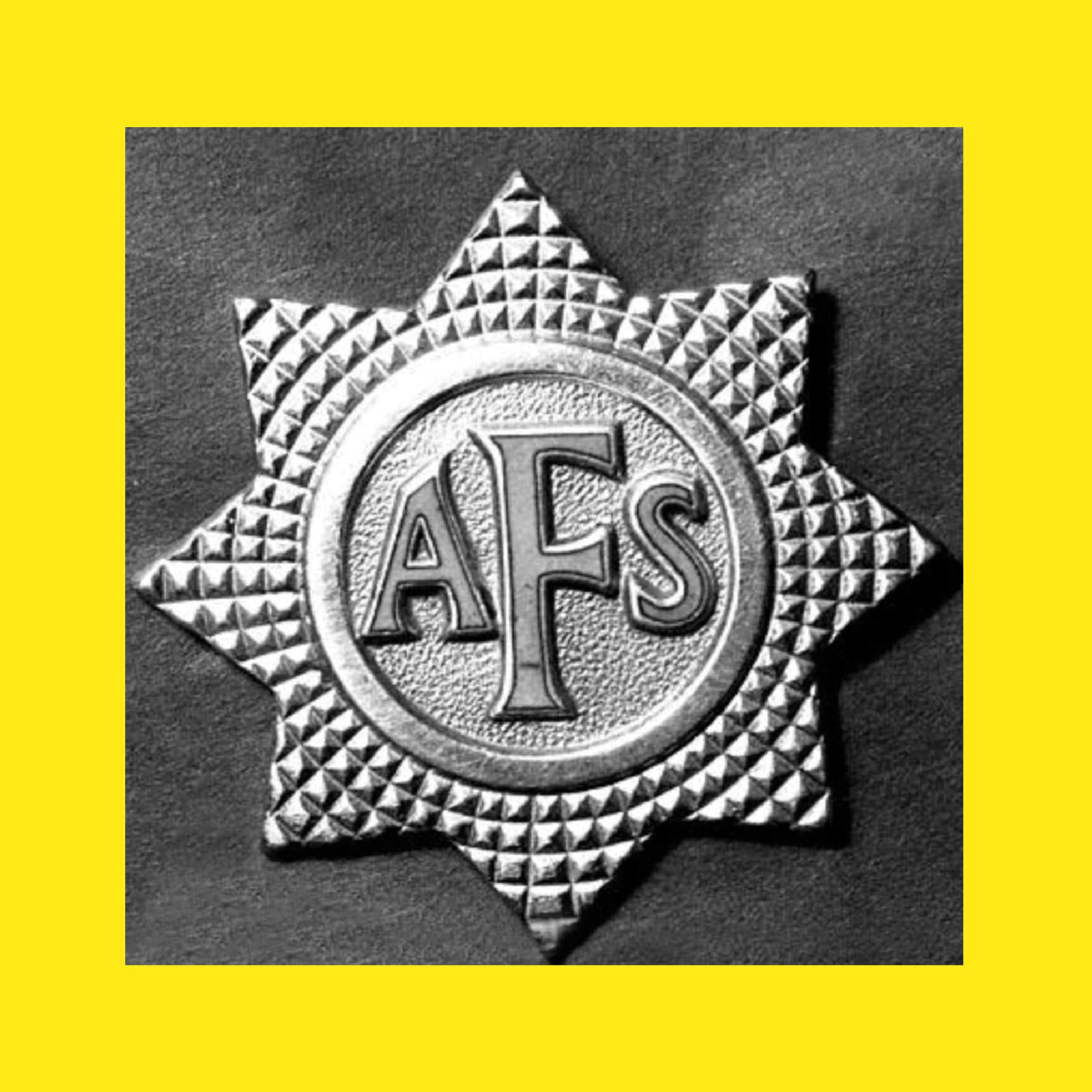 Auxiliary Fire Service badge from World War II