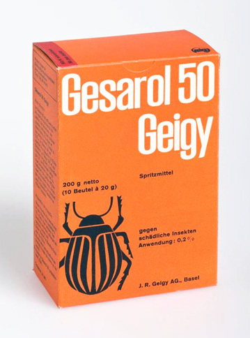 Gesarol, Geigy packaging, designed by Andreas His, ca 1954