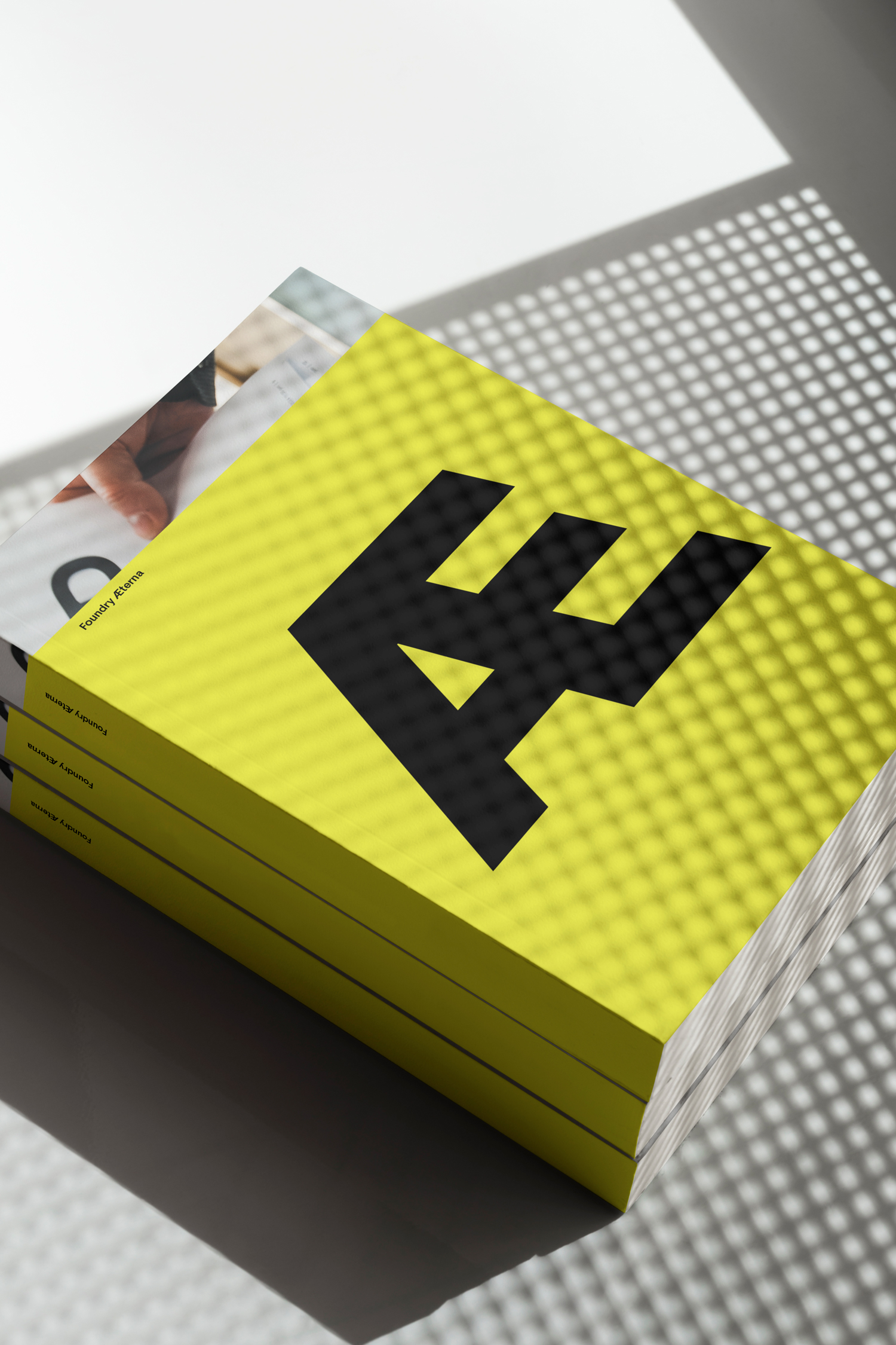 Foundry Aeterna – Process book, designed by OPX.