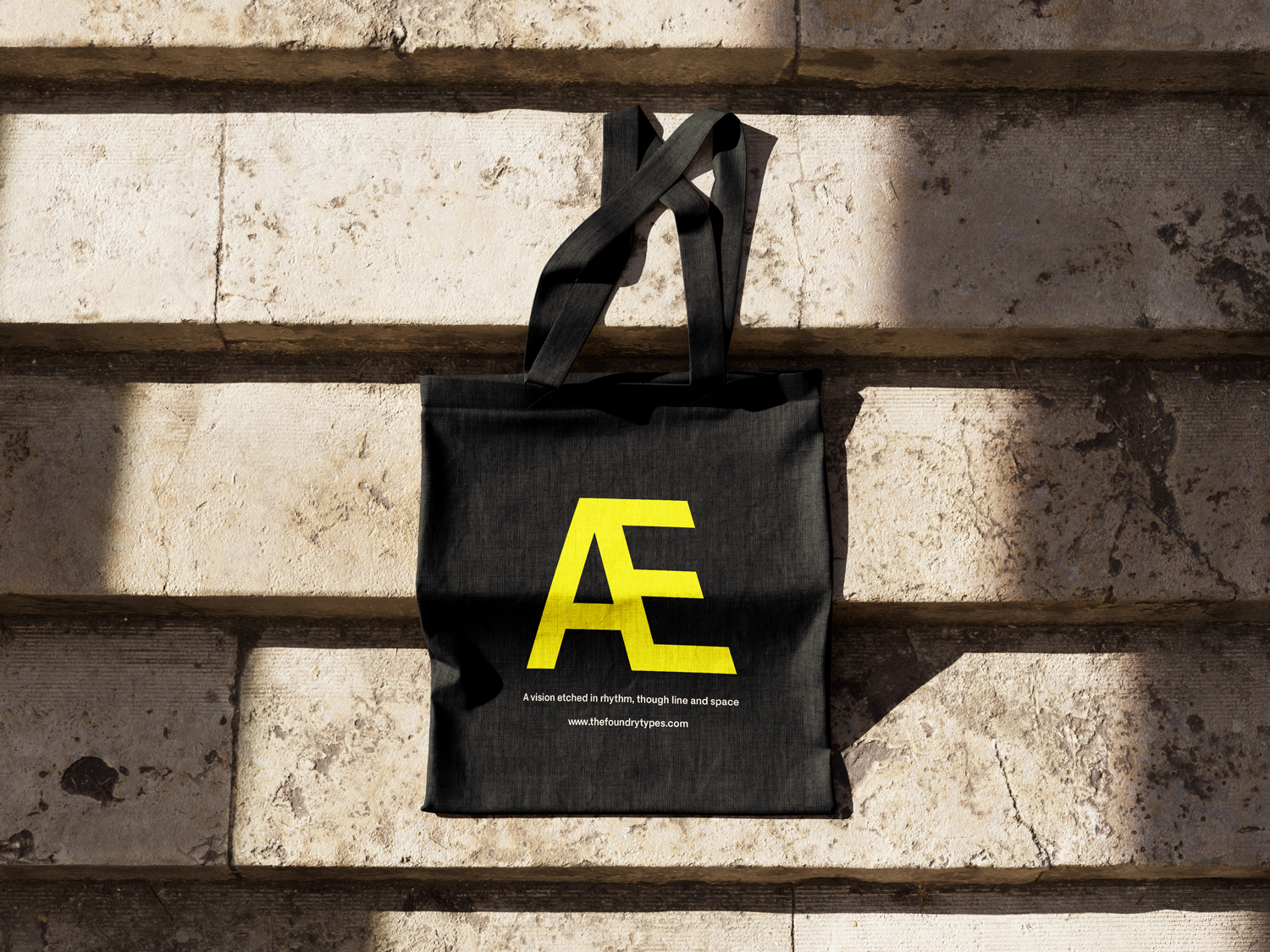 Foundry Aeterna tote bag, designed by The Foundry Types.